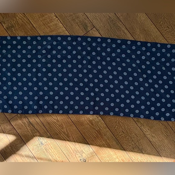 Navy Polka Dot Window Valances, set of 3 - Picture 4 of 6